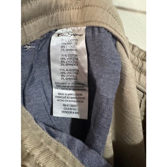 Ben Sherman Men's Khaki Regular Fit Casual Shorts 7" Inseam Size XL NWT - Picture 8 of 8